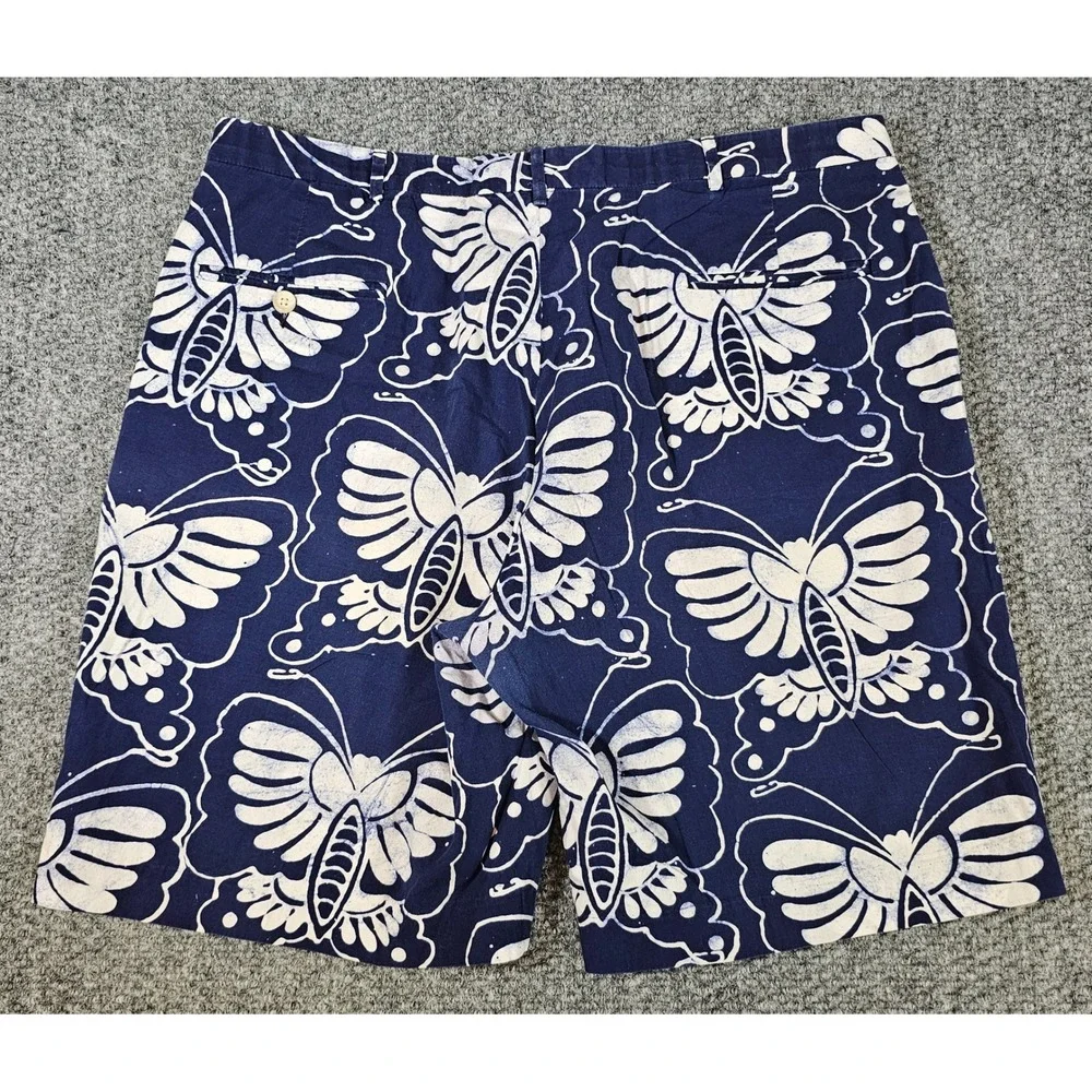 Polo Ralph Lauren Butterfly Print Shorts Casual Summer Blue White‎ 38